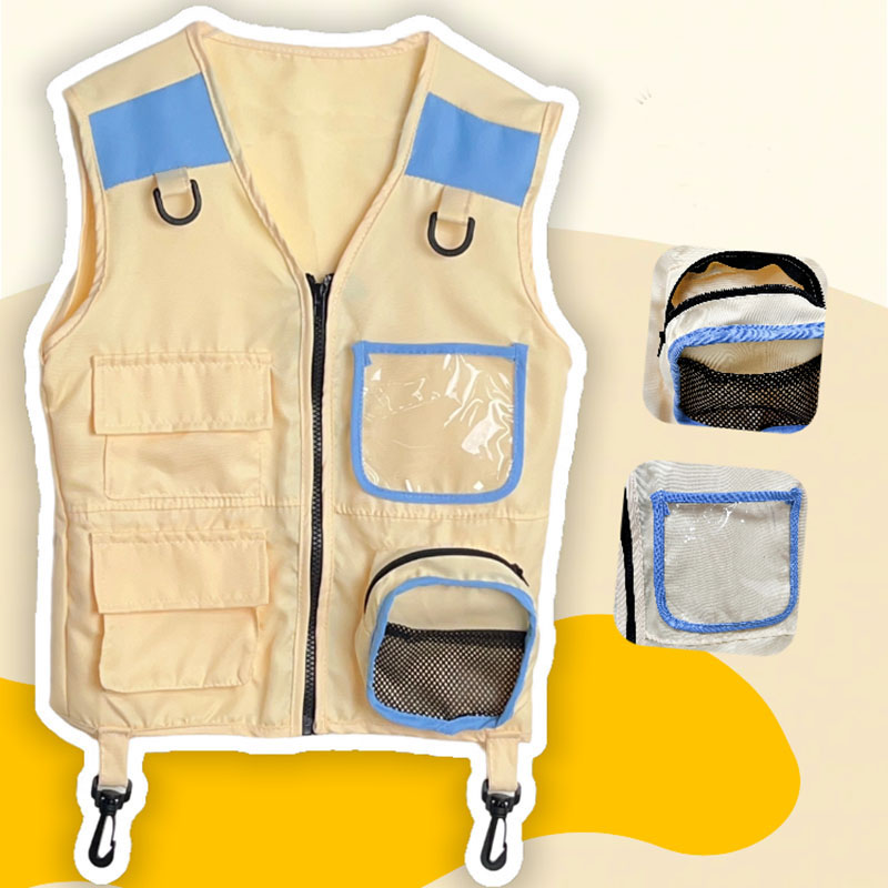 Outdoor Adventure Kids - Children Explorer Vest Pretend Play Cosplay