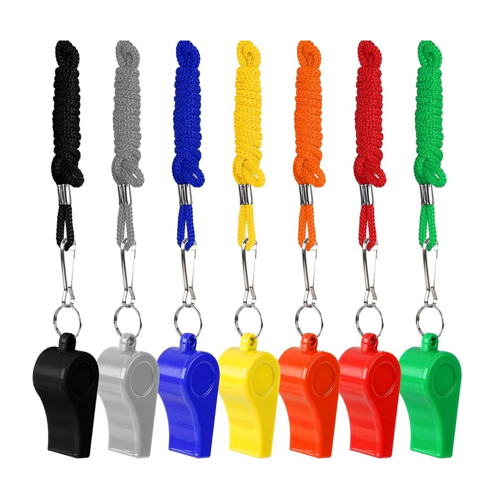 Emergency Whistle Pea - 10Pcs Plastic Whistles with Lanyards Loud