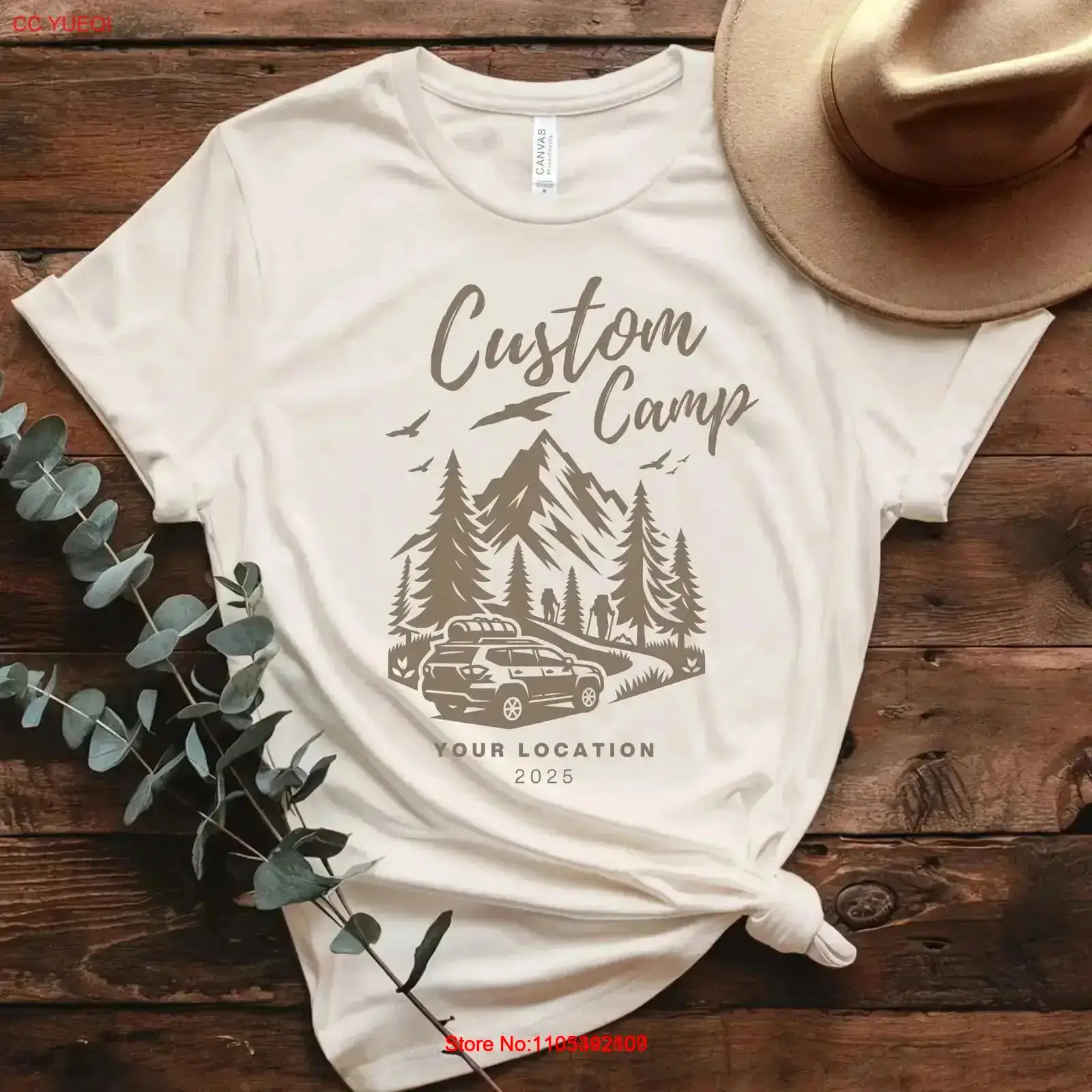 Custom Camp T Shirt with Locat - Outdoor Adventure Vacations For Families recension och pris